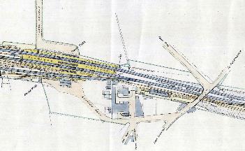 Plan of the station area